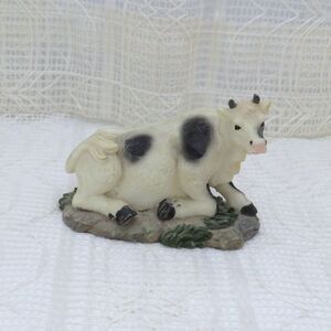 K's Collection Holstein Cow Figurine for Farm Decor Collectors Vintage Resin